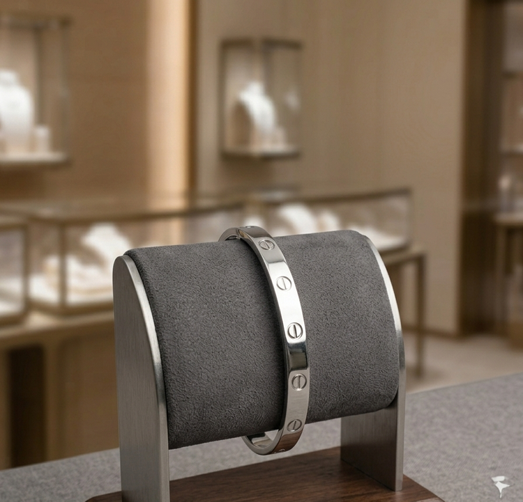 دستبند بنگل طرح کارتیر عشق (Cartier Love Bracelet)
