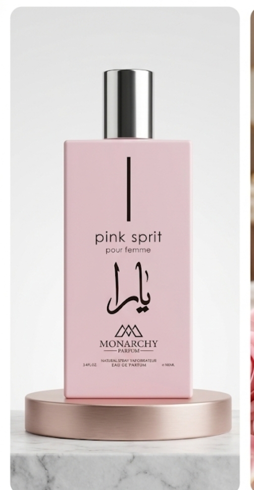 عطر زنانه مونارکی مدل Pink Sprit (یارا) – حجم ۱۰۰ میلی‌لیتر